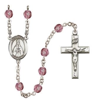 Silver-Plated 6mm Saint Blaise  Engraved Catholic Rosaries