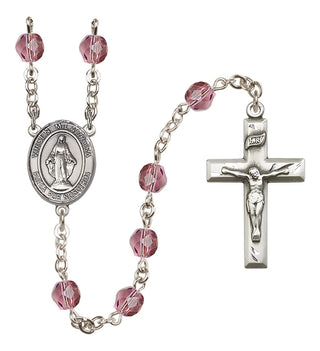 Silver-Plated 6mm Virgen Milagrosa Rosary
