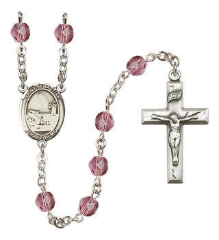 Silver-Plated 6mm Saint Sebastian / Fishing Rosary