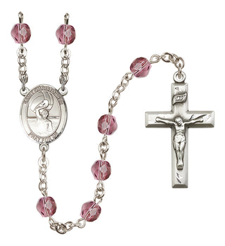 Silver-Plated 6mm Saint Christopher/Water Polo Men Rosary