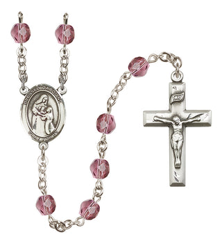 Silver-Plated 6mm Blessed Caroline Gerhardinger  Engraved Catholic Rosaries