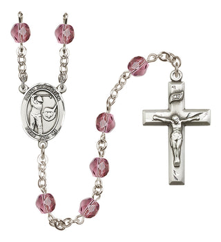 Silver-Plated 6mm Saint Sebastian / Golf Rosary