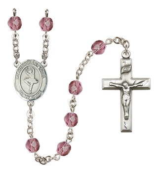 Silver-Plated 6mm Guardian Angel/Dance Rosary