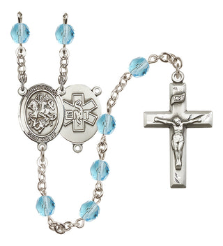 Silver-Plated 6mm Saint George / EMT Rosary