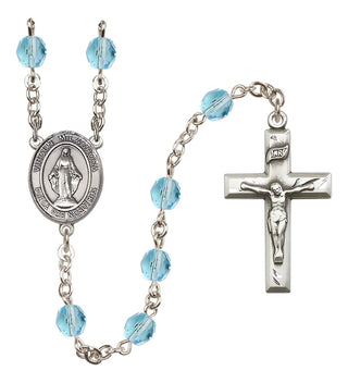 Silver-Plated 6mm Virgen Milagrosa Rosary