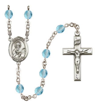 Silver-Plated 6mm Saint Paul the Apostle  Engraved Catholic Rosaries