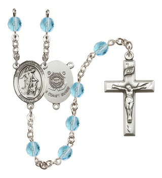 Silver-Plated 6mm Guardian Angel/Coast Guard Rosary