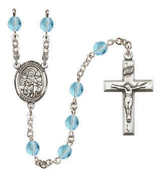 Silver-Plated 6mm Saint Germaine Cousin  Engraved Catholic Rosaries
