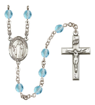 Silver-Plated 6mm Saint Joseph the Worker  Engraved Catholic Rosaries