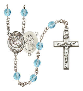Silver-Plated 6mm Our Lady of Mount Carmel Rosary