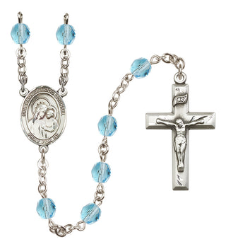 Silver-Plated 6mm Our Lady of Good Counsel  Engraved Catholic Rosaries