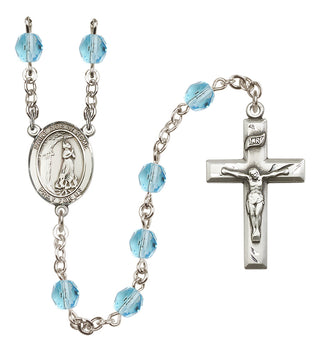Silver-Plated 6mm Saint Zoe of Rome  Engraved Catholic Rosaries