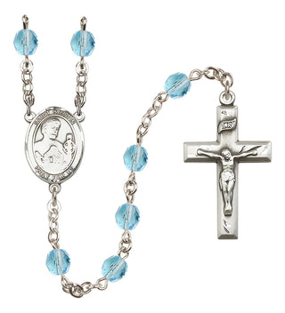 Silver-Plated 6mm Saint Kieran  Engraved Catholic Rosaries