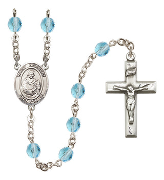 Silver-Plated 6mm Saint Norbert of Xanten  Engraved Catholic Rosaries