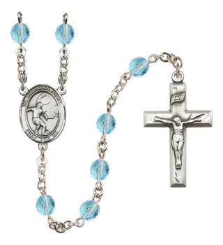 Silver-Plated 6mm Guardian Angel/Soccer Rosary