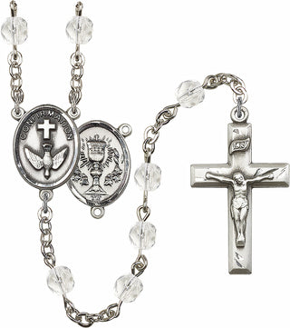 Silver-Plated 6mm Confirmation/Chalice Rosary