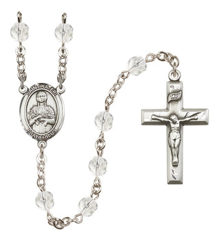 Silver-Plated 6mm Saint Kateri Tekakwitha  Engraved Catholic Rosaries