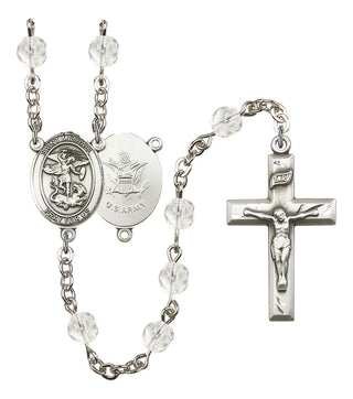 Saint Michael and Army Rosary with Crystal Beads