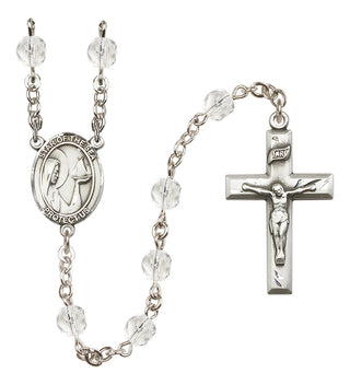 Silver-Plated 6mm Our Lady Star of the Sea  Engraved Catholic Rosaries