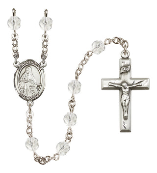 Silver-Plated 6mm Saint Veronica  Engraved Catholic Rosaries