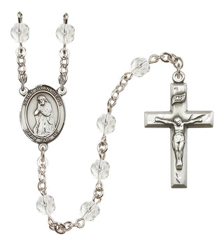 Silver-Plated 6mm Saint Juan Diego  Engraved Catholic Rosaries