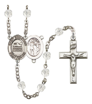 Saint Sebastian and Swimming Rosary with Crystal Beads