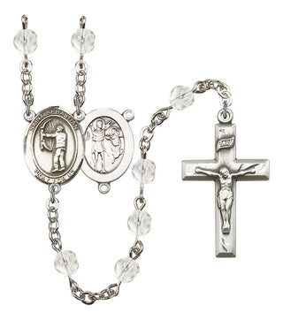 Saint Sebastian and Archery Rosary with Crystal Beads