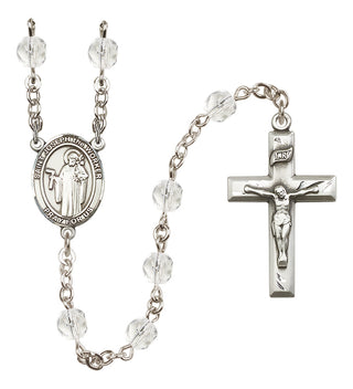 Silver-Plated 6mm Saint Joseph the Worker  Engraved Catholic Rosaries