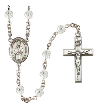 Silver-Plated 6mm Our Lady of Hope  Engraved Catholic Rosaries
