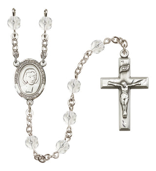 Silver-Plated 6mm Saint John Baptist de la Salle  Engraved Catholic Rosaries