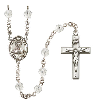 Silver-Plated 6mm Our Lady of San Juan  Engraved Catholic Rosaries