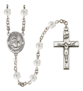 Silver-Plated 6mm Virgen de la Merced  Engraved Catholic Rosaries