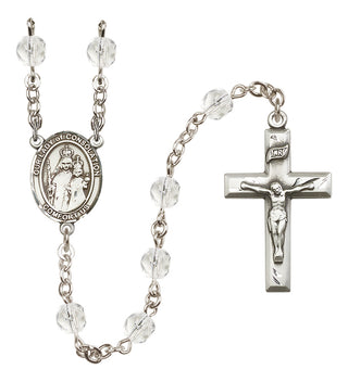 Silver-Plated 6mm Our Lady of Consolation  Engraved Catholic Rosaries