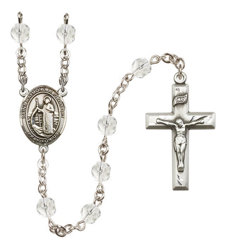 Silver-Plated 6mm Saint Raymond of Penafort  Engraved Catholic Rosaries