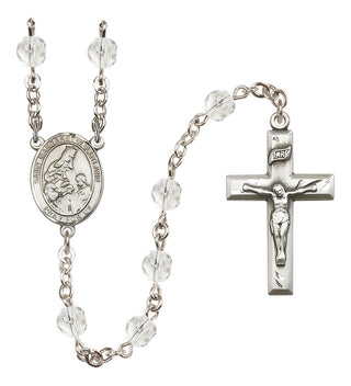 Silver-Plated 6mm Saint Margaret of Scotland  Engraved Catholic Rosaries