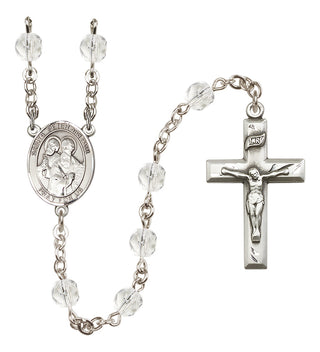 Silver-Plated 6mm Saints Peter & Paul  Engraved Catholic Rosaries