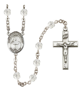 Silver-Plated 6mm Saint Mary Mackillop  Engraved Catholic Rosaries
