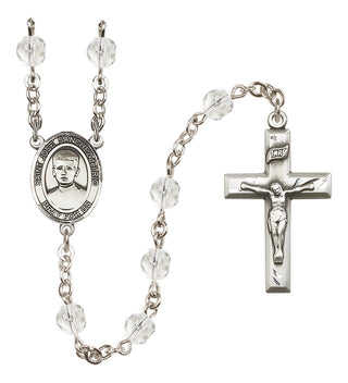 Silver-Plated 6mm Saint Jose Sanchez del Rio  Engraved Catholic Rosaries