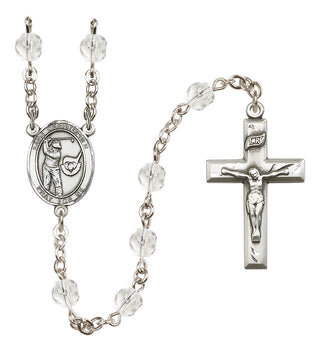 Silver-Plated 6mm Saint Christopher/Golf Rosary