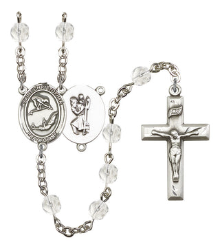 Saint Christopher and Gymnastics Rosary with Crystal Beads