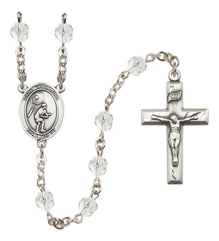 Silver-Plated 6mm Saint Sebastian / Tennis Rosary