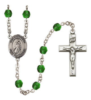 Silver-Plated 6mm San Peregrino  Engraved Catholic Rosaries