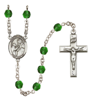 Silver-Plated 6mm Saint John of God  Engraved Catholic Rosaries
