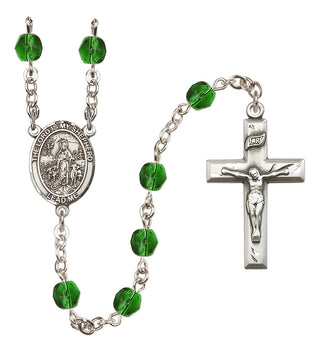 Silver-Plated 6mm Lord Is My Shepherd  Engraved Catholic Rosaries