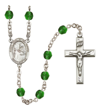 Silver-Plated 6mm Saint John of the Cross  Engraved Catholic Rosaries