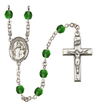 Silver-Plated 6mm Our Lady of Consolation  Engraved Catholic Rosaries