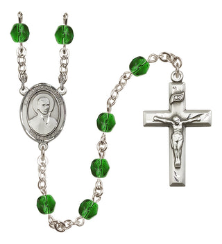 Silver-Plated 6mm Saint John Berchmans  Engraved Catholic Rosaries
