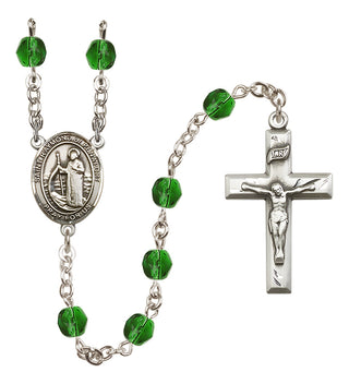 Silver-Plated 6mm Saint Raymond of Penafort  Engraved Catholic Rosaries