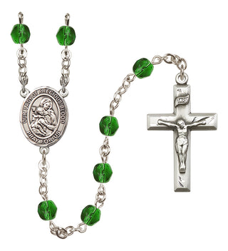Silver-Plated 6mm Our Lady of the Precious Blood  Engraved Catholic Rosaries
