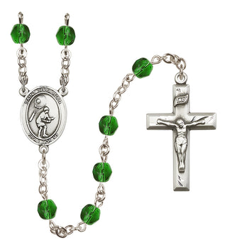 Silver-Plated 6mm Saint Sebastian / Tennis Rosary